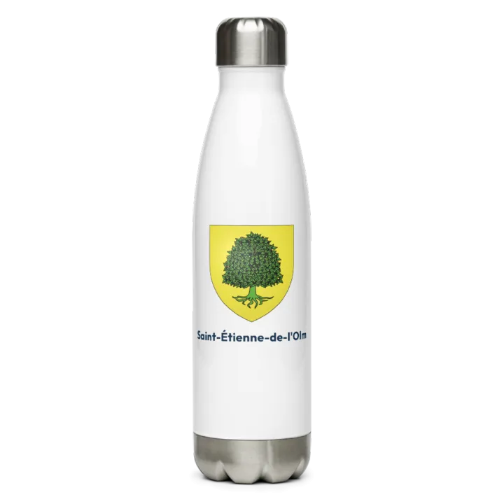 Gourde inox — blason de Saint-Étienne-de-l'Olm