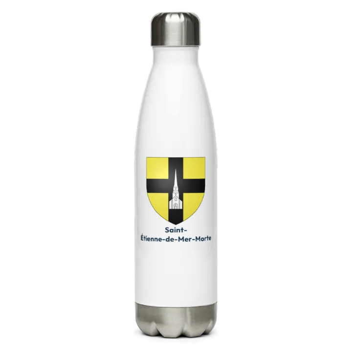 Gourde inox blason de Saint-Étienne-de-Mer-Morte