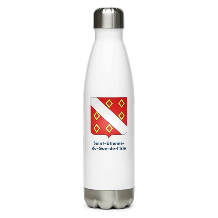 Gourde inox blason de Saint-Étienne-du-Gué-de-l'Isle