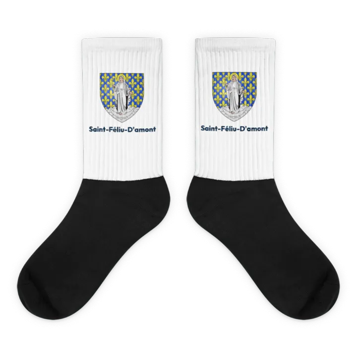 Chaussettes — blason de Saint-Féliu-d'Amont