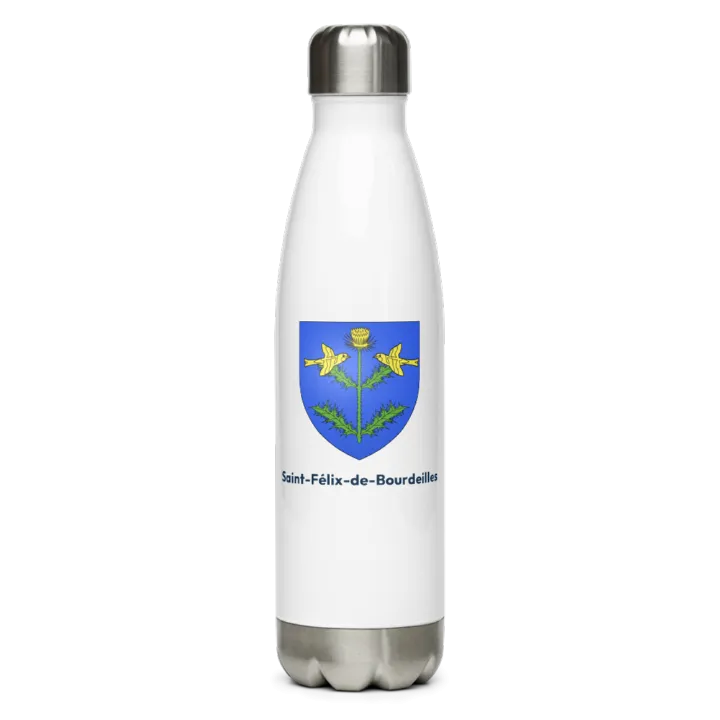 Gourde inox blason de Saint-Félix-de-Bourdeilles