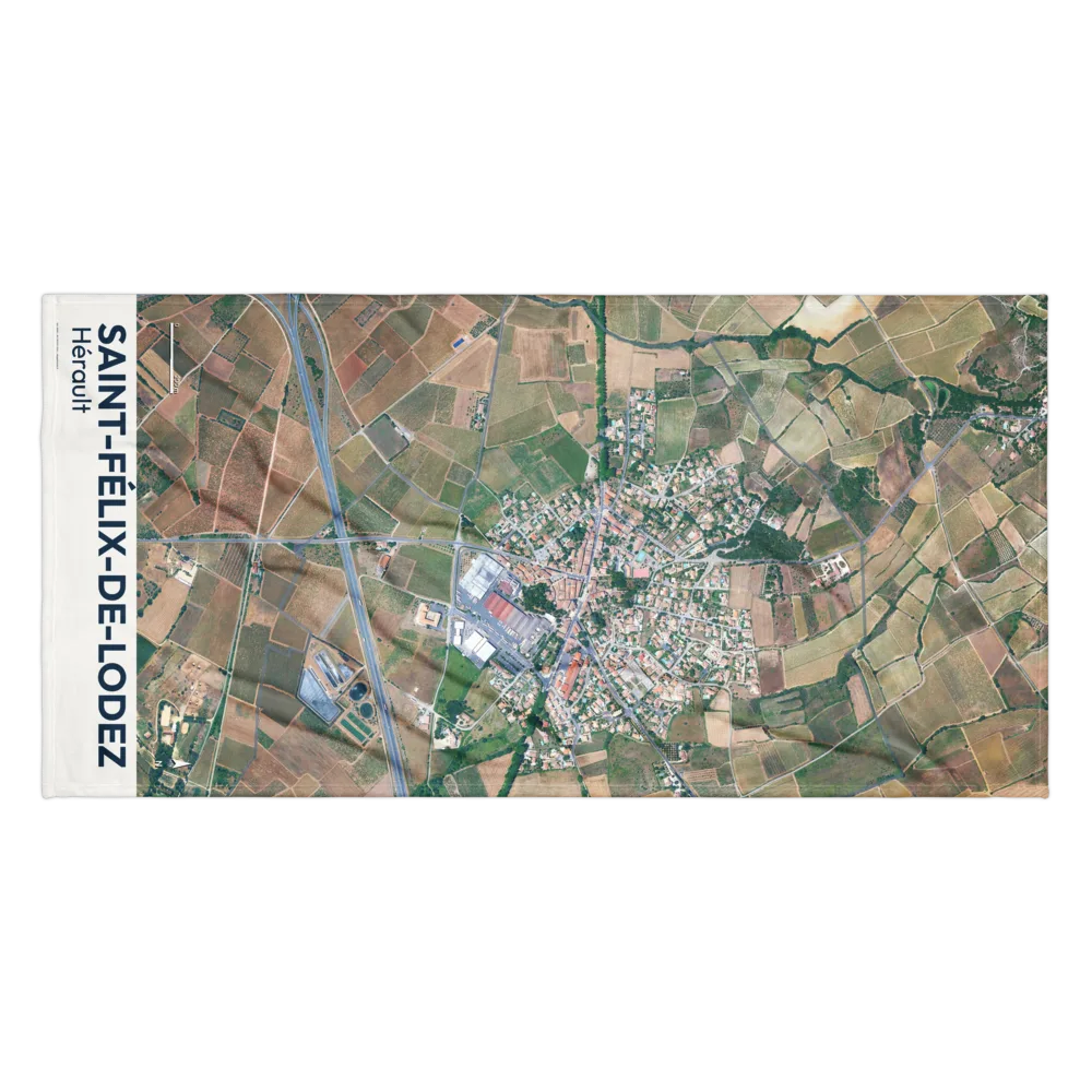 Serviette cartographique — carte de Saint-Félix-de-Lodez