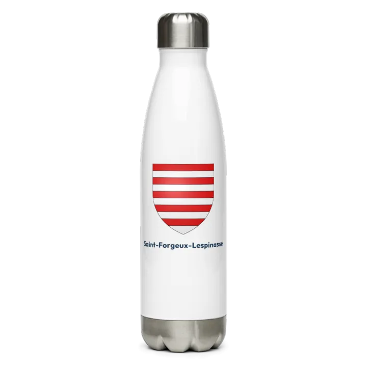 Gourde inox blason de Saint-Forgeux-Lespinasse