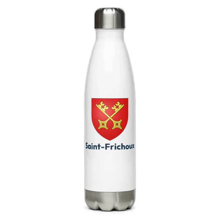 Gourde inox — blason de Saint-Frichoux