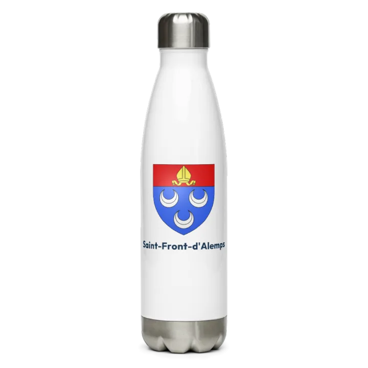 Gourde inox blason de Saint-Front-d'Alemps