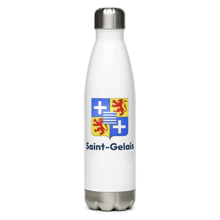 Gourde inox — blason de Saint-Gelais