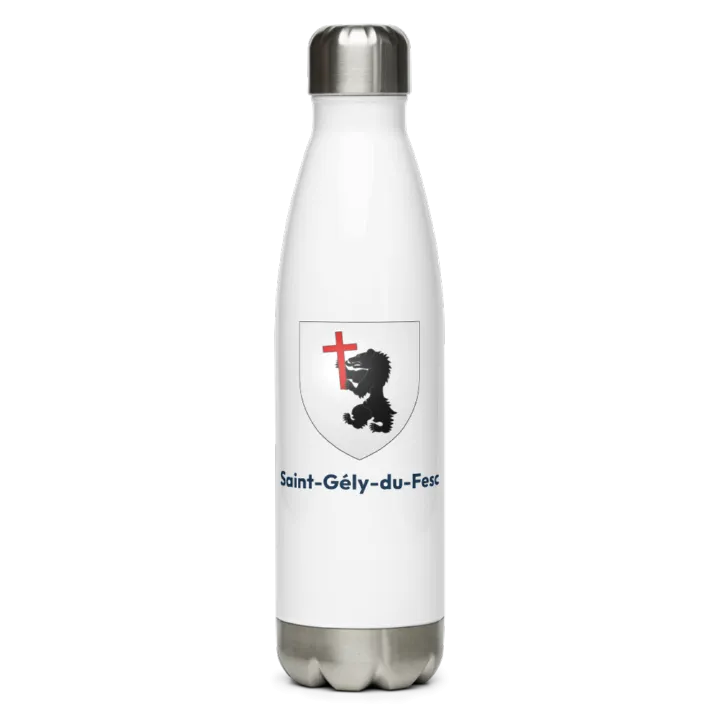 Gourde inox blason de Saint-Gély-du-Fesc