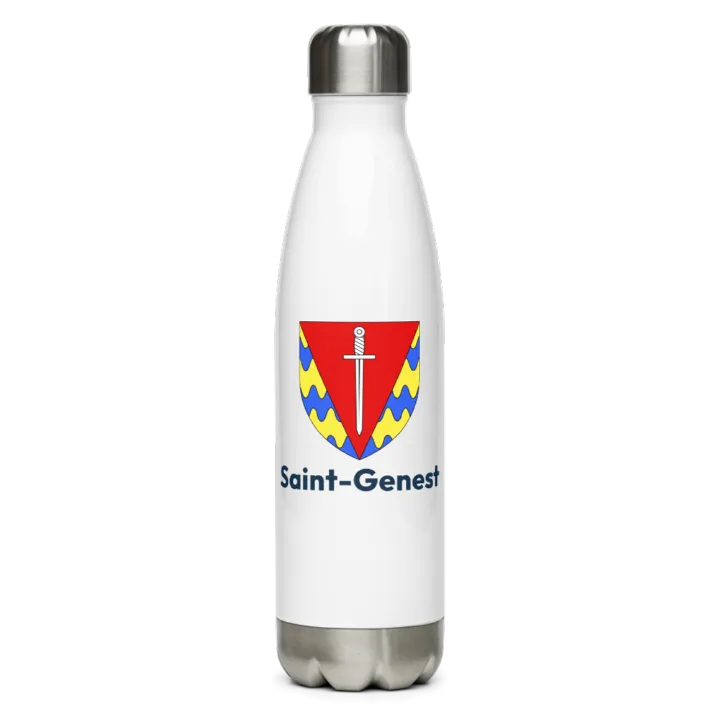 Gourde inox blason de Saint-Genest