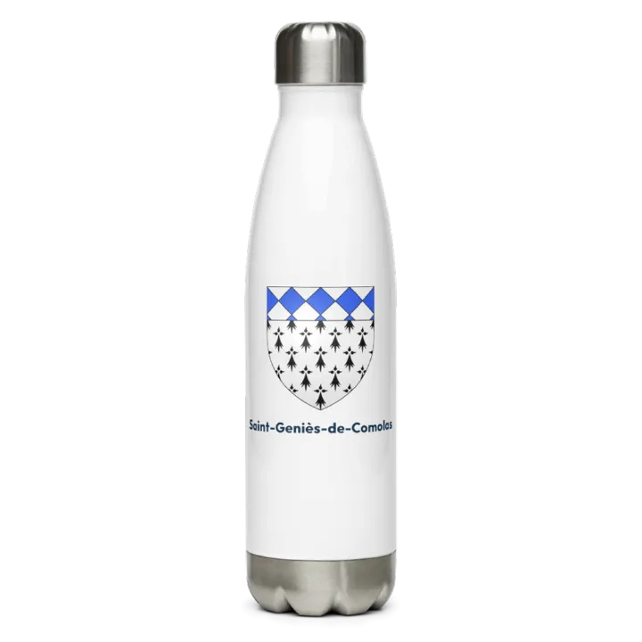 Gourde inox blason de Saint-Geniès-de-Comolas