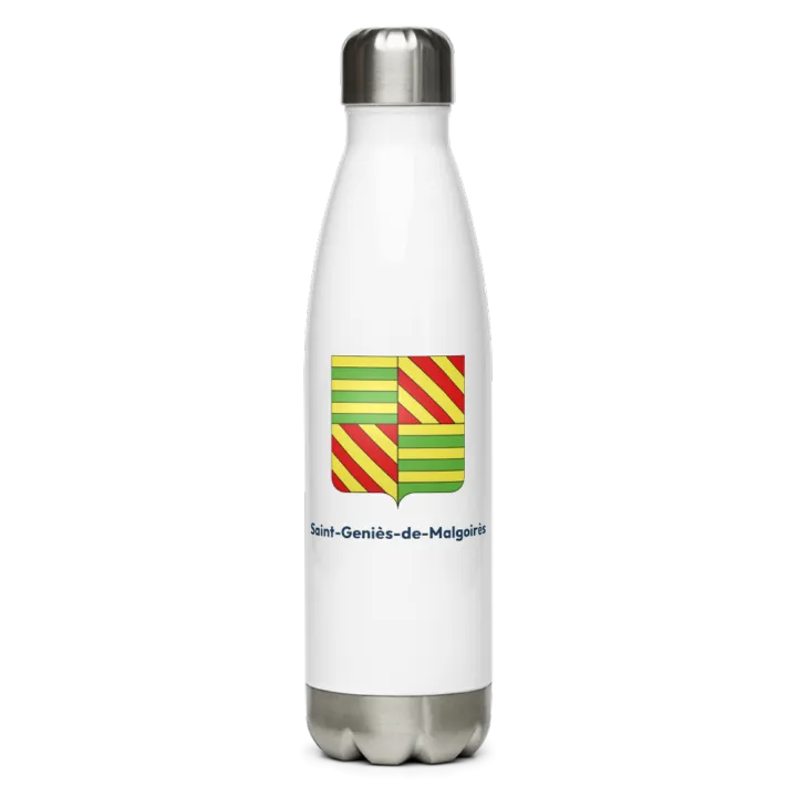 Gourde inox blason de Saint-Geniès-de-Malgoirès