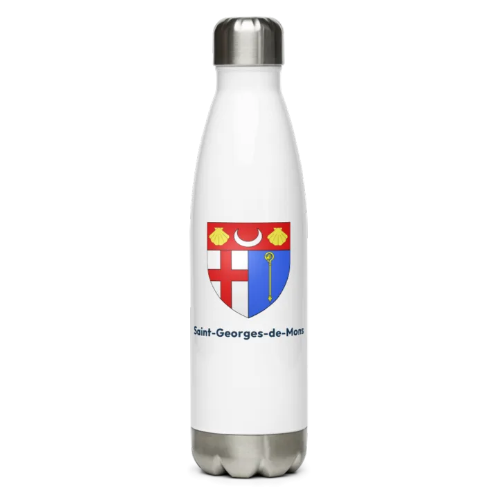 Gourde inox blason de Saint-Georges-de-Mons