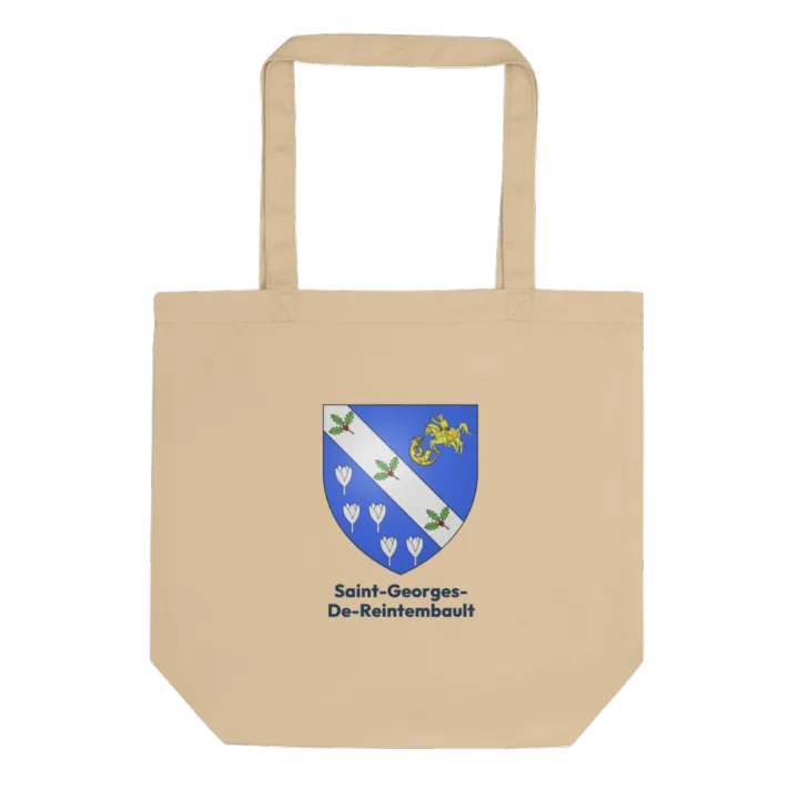 Tote bag coton bio — blason de Saint-Georges-de-Reintembault