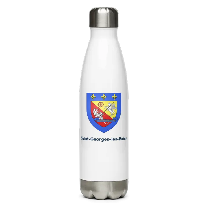 Gourde inox blason de Saint-Georges-les-Bains