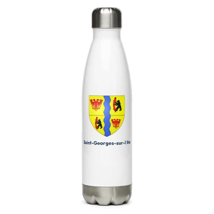 Gourde inox — blason de Saint-Georges-sur-l'Aa