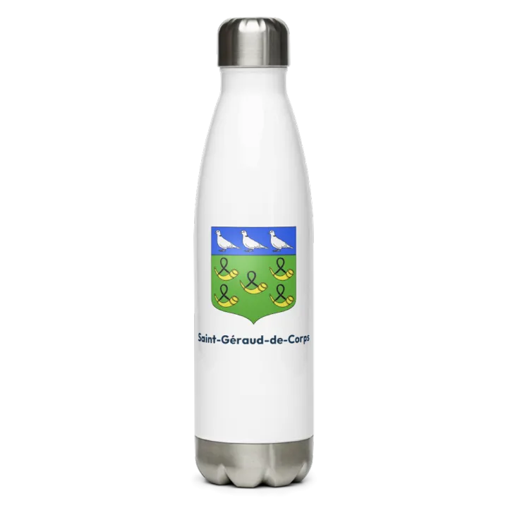 Gourde inox blason de Saint-Géraud-de-Corps