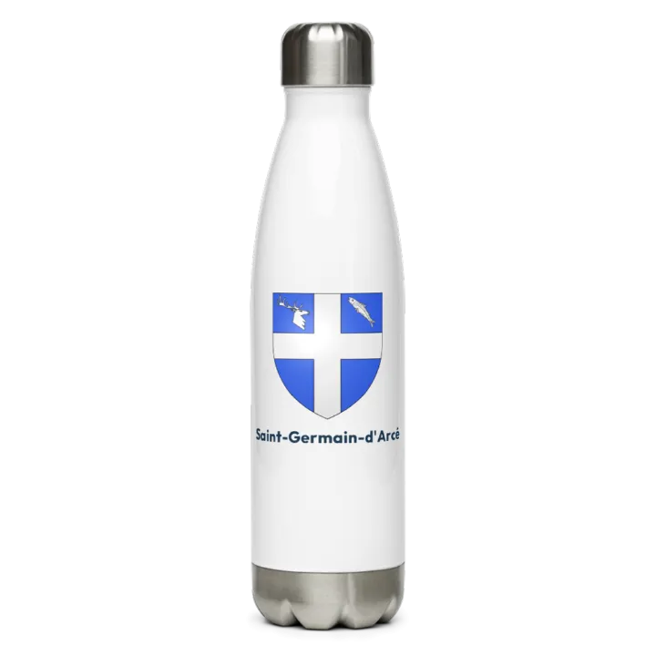 Gourde inox — blason de Saint-Germain-d'Arcé