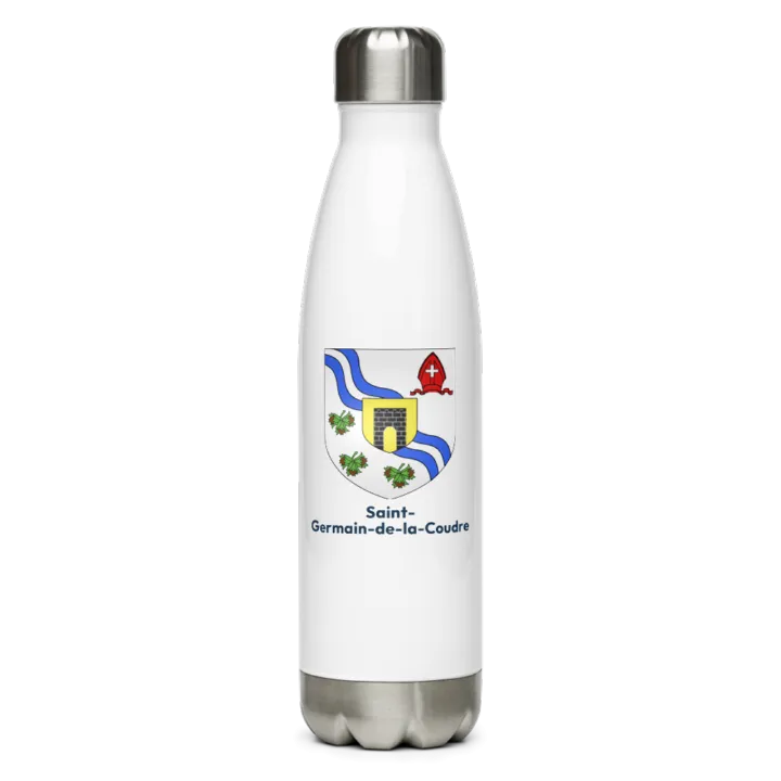 Gourde inox — blason de Saint-Germain-de-la-Coudre