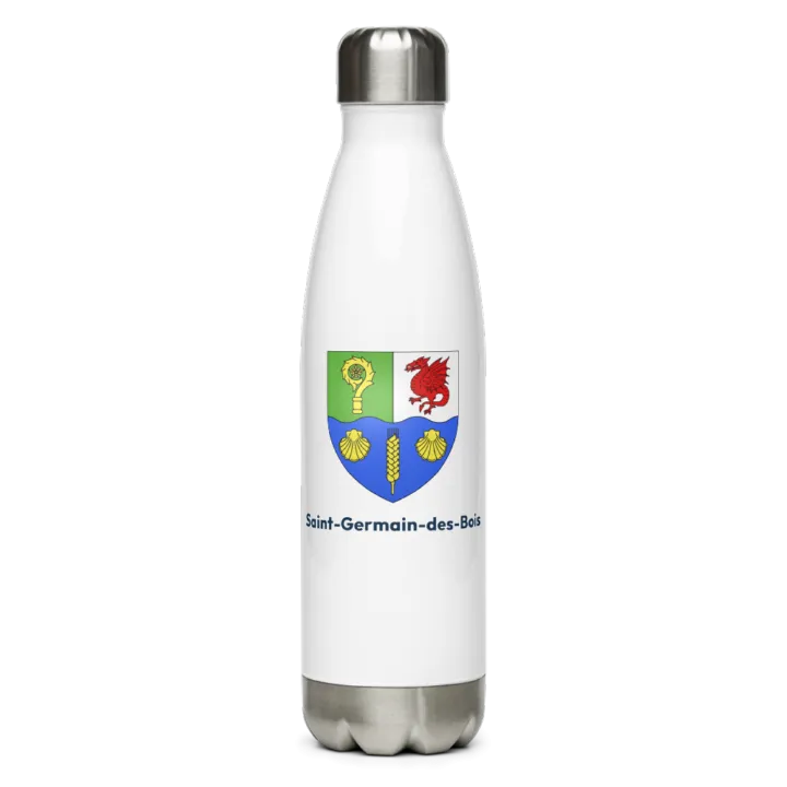 Gourde inox — blason de Saint-Germain-des-Bois