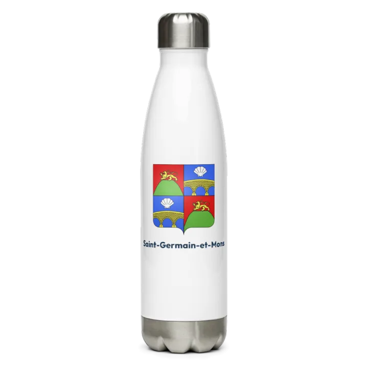 Gourde inox — blason de Saint-Germain-et-Mons