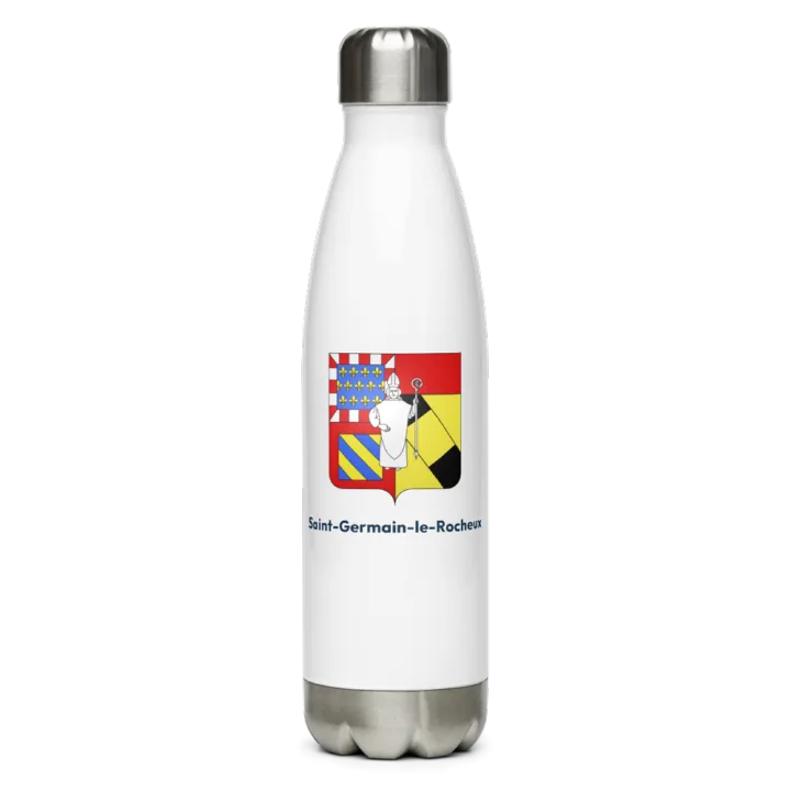 Gourde inox blason de Saint-Germain-le-Rocheux