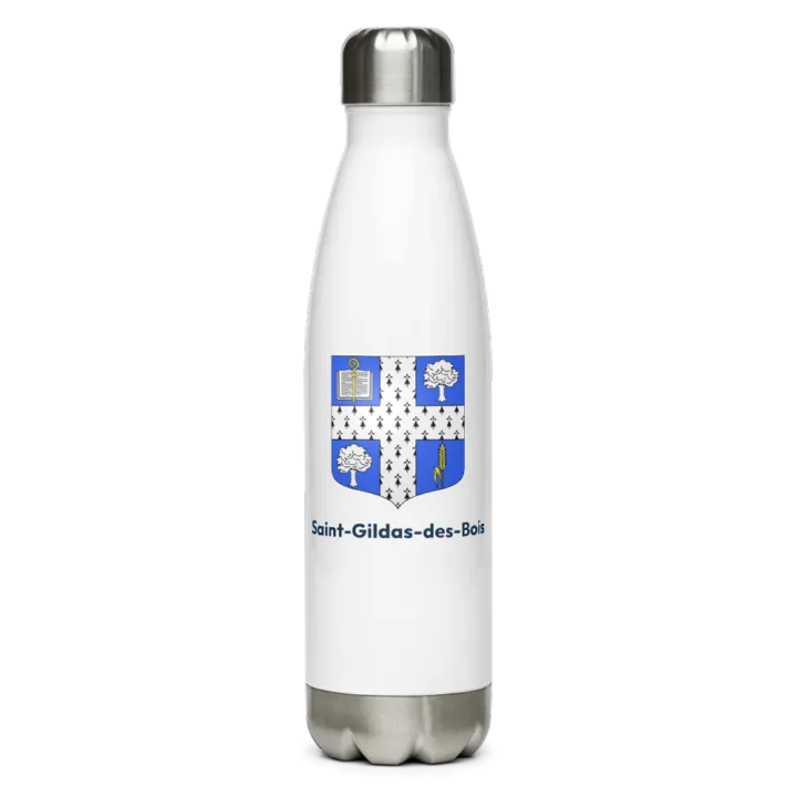 Gourde inox blason de Saint-Gildas-des-Bois