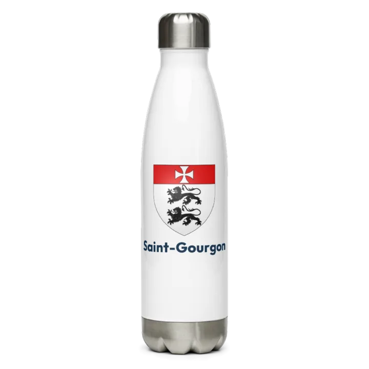 Gourde inox blason de Saint-Gourgon