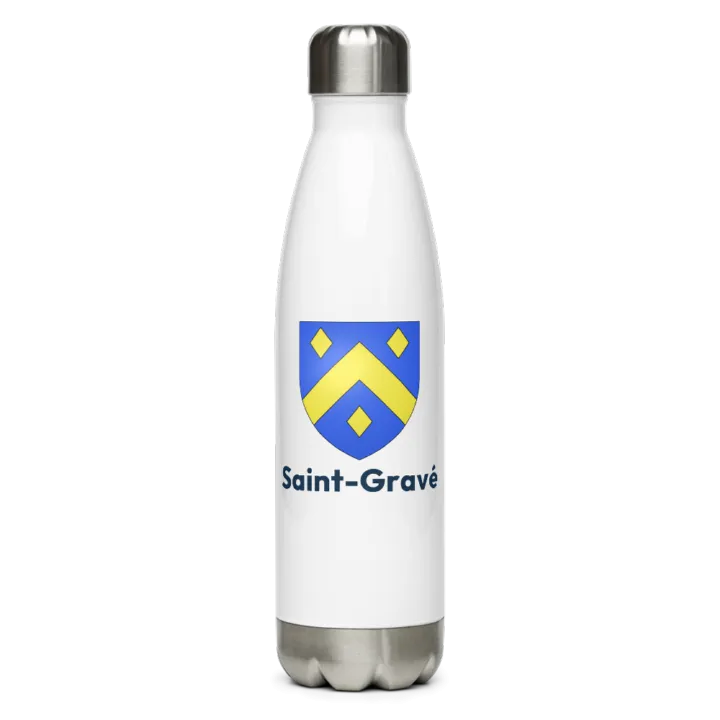 Gourde inox blason de Saint-Gravé