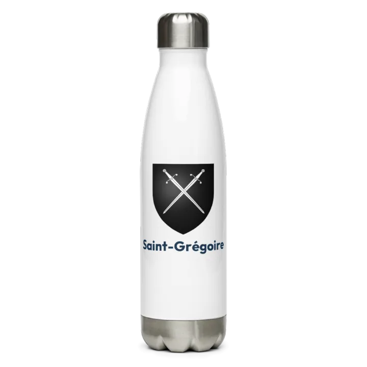 Gourde inox blason de Saint-Grégoire