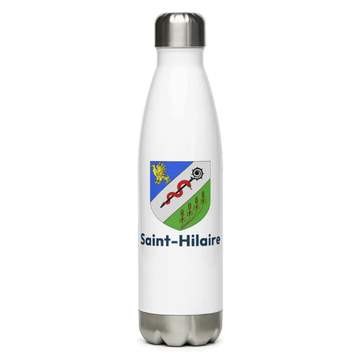 Gourde inox — blason de Saint-Hilaire