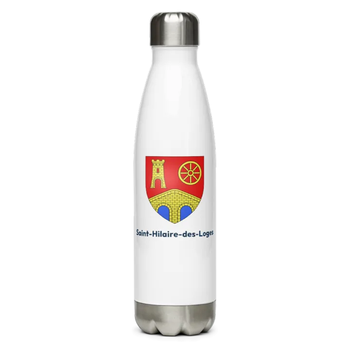Gourde inox blason de Saint-Hilaire-des-Loges