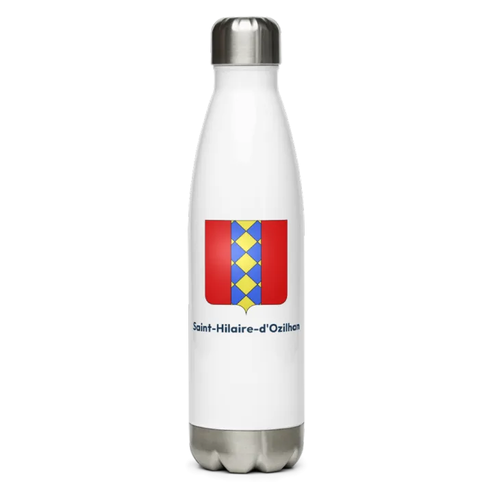 Gourde inox blason de Saint-Hilaire-d'Ozilhan