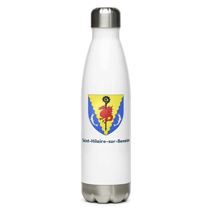 Gourde inox — blason de Saint-Hilaire-sur-Benaize