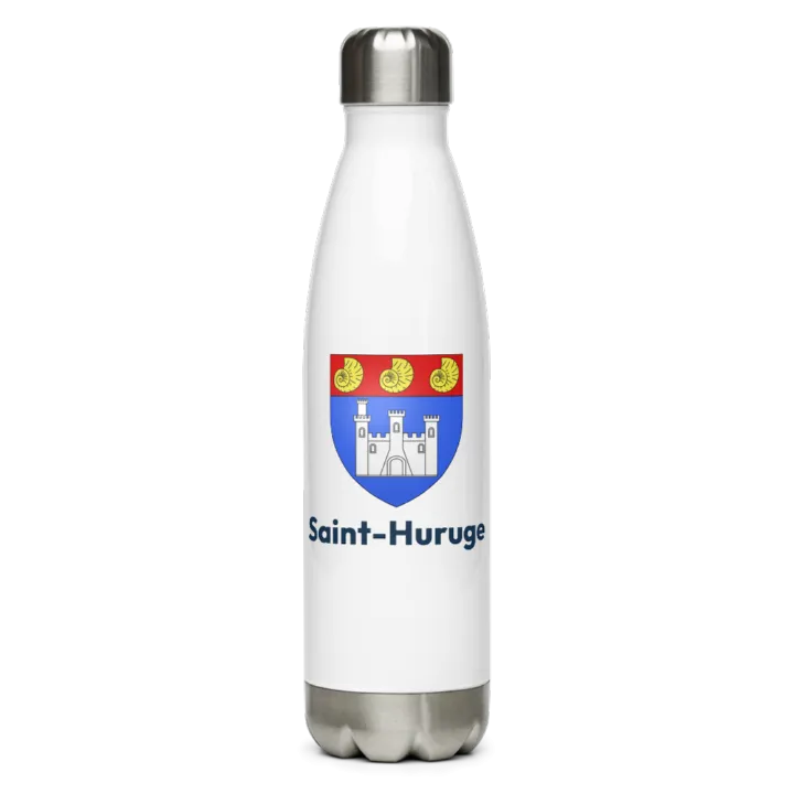 Gourde inox — blason de Saint-Huruge