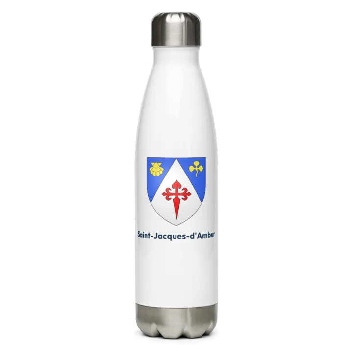 Gourde inox blason de Saint-Jacques-d'Ambur