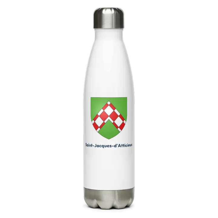 Gourde inox blason de Saint-Jacques-d'Atticieux