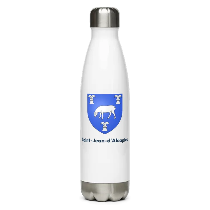 Gourde inox — blason de Saint-Jean-d'Alcapiès