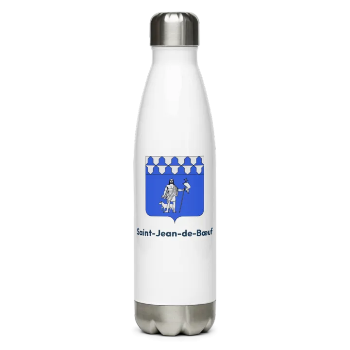 Gourde inox — blason de Saint-Jean-de-Bœuf