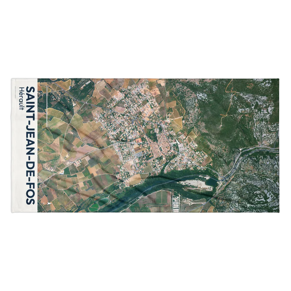 Serviette cartographique — carte de Saint-Jean-de-Fos