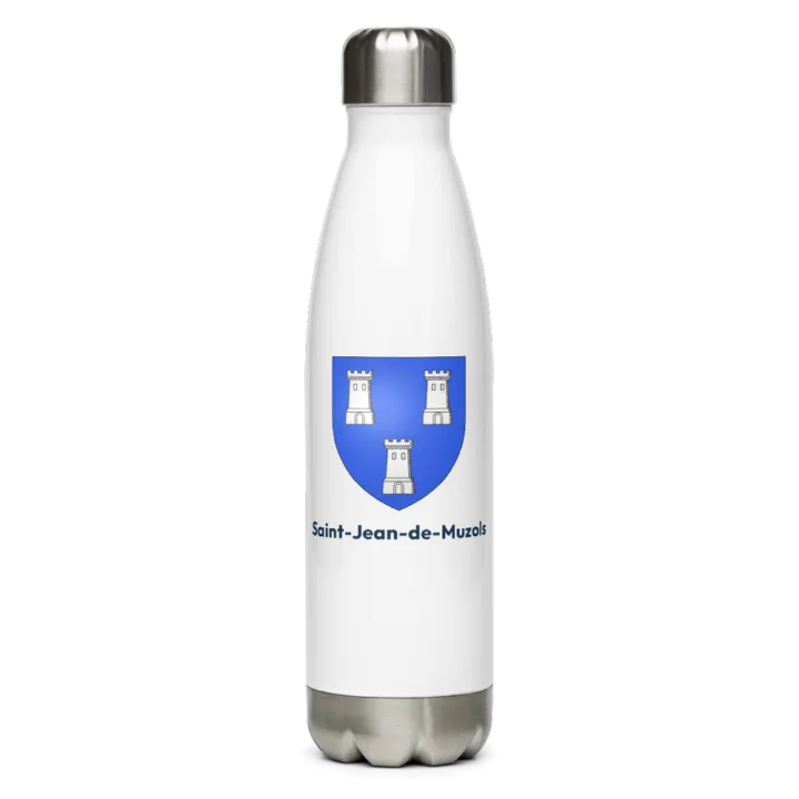 Gourde inox blason de Saint-Jean-de-Muzols