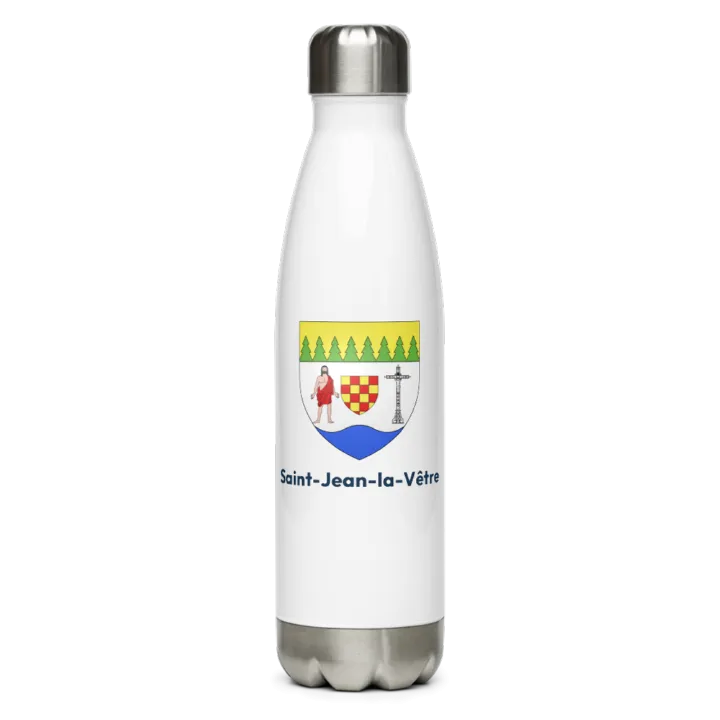 Gourde inox blason de Saint-Jean-la-Vêtre