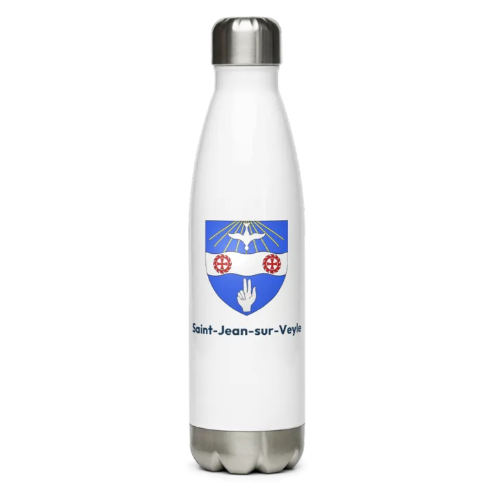 Gourde inox blason de Saint-Jean-sur-Veyle
