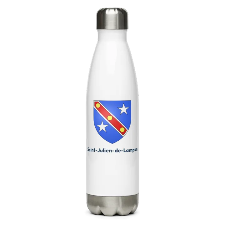 Gourde inox blason de Saint-Julien-de-Lampon
