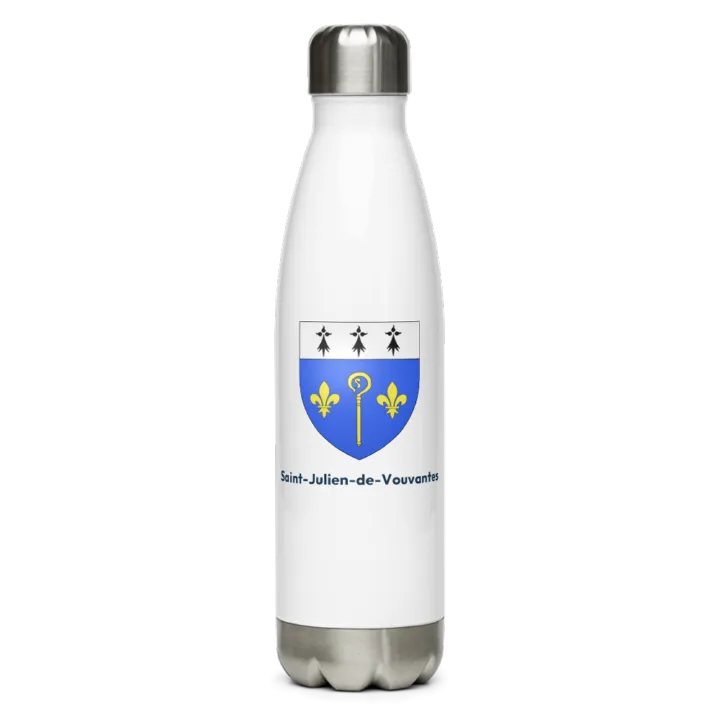 Gourde inox blason de Saint-Julien-de-Vouvantes