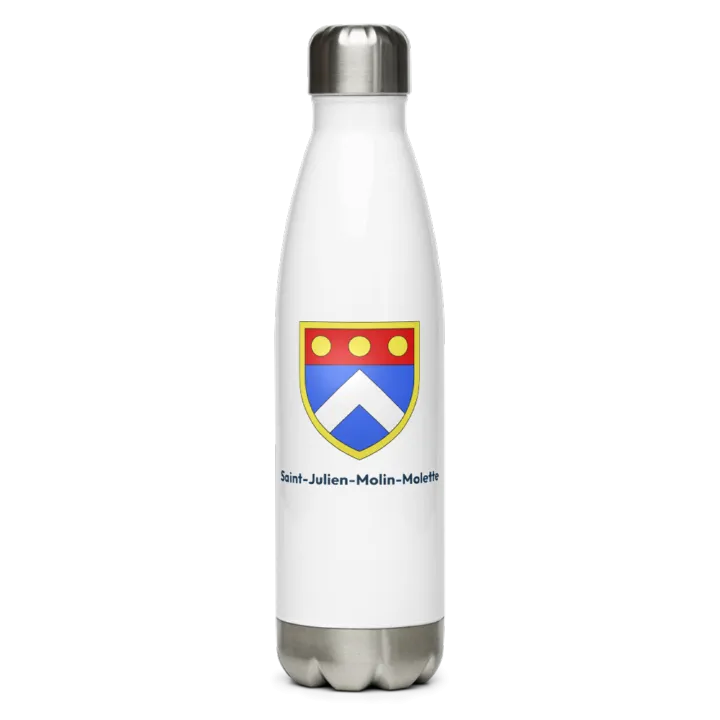 Gourde inox — blason de Saint-Julien-Molin-Molette
