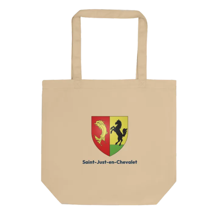 Tote bag coton bio — blason de Saint-Just-en-Chevalet