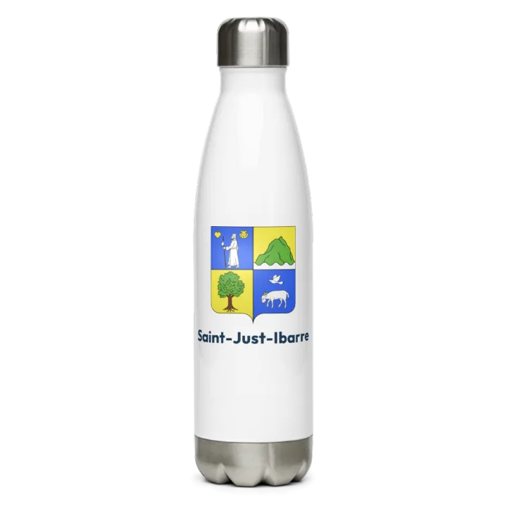 Gourde inox — blason de Saint-Just-Ibarre