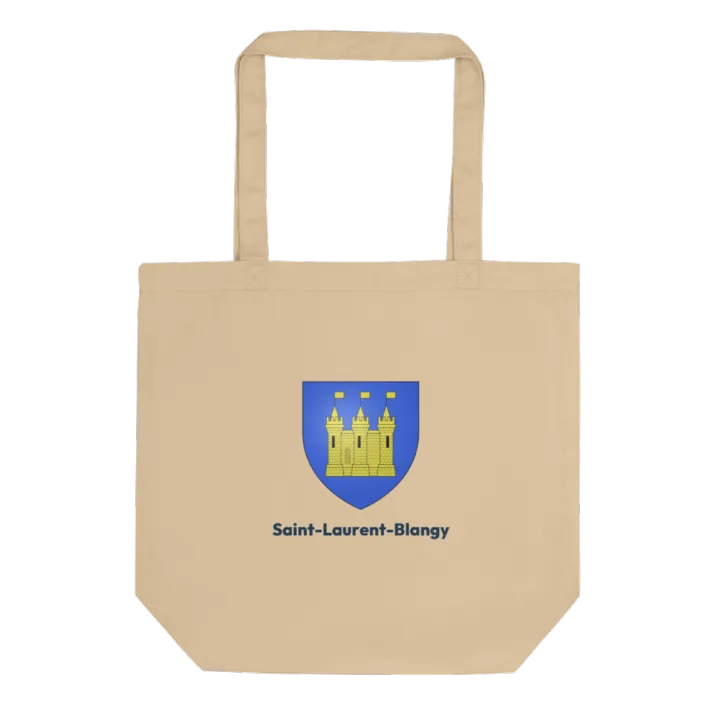 Tote bag coton bio — blason de Saint-Laurent-Blangy