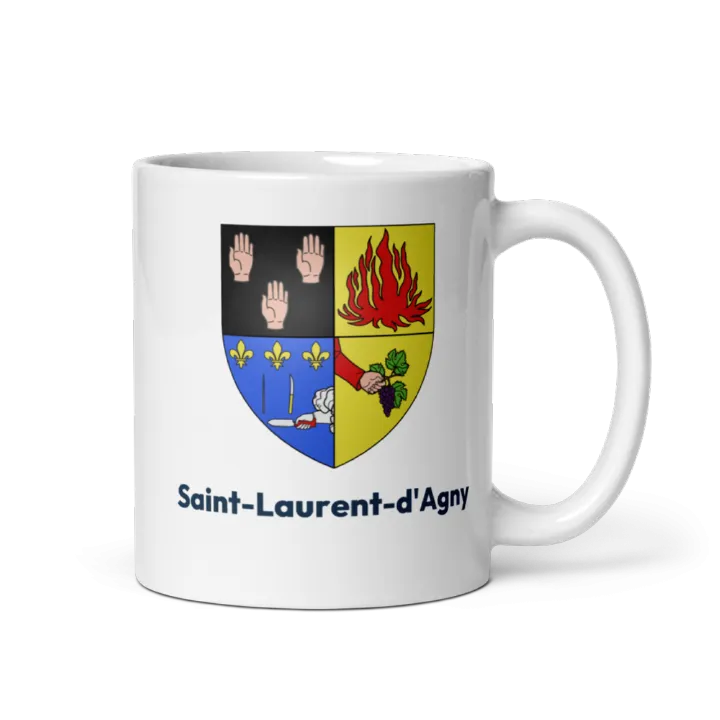 Mug blason de Saint-Laurent-d'Agny