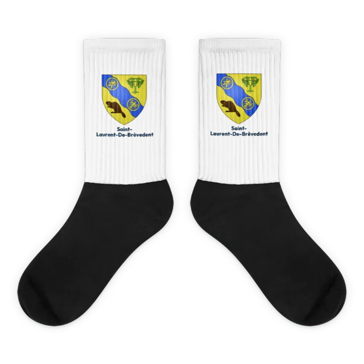 Chaussettes — blason de Saint-Laurent-de-Brèvedent