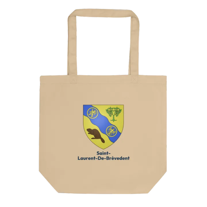 Tote bag coton bio — blason de Saint-Laurent-de-Brèvedent